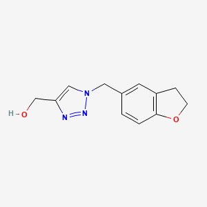 molecular formula C12H13N3O2 B1489091 (1-((2,3-dihydrobenzofuran-5-yl)methyl)-1H-1,2,3-triazol-4-yl)methanol CAS No. 2098100-55-9