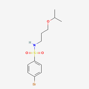 molecular formula C12H18BrNO3S B14890913 4-Bromo-N-(3-isopropoxypropyl)benzenesulfonamide 