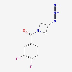 molecular formula C10H8F2N4O B1489092 (3-Azidoazetidin-1-yl)(3,4-difluorophenyl)methanone CAS No. 2098046-41-2