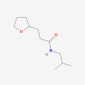 molecular formula C11H21NO2 B14890920 n-Isobutyl-3-(tetrahydrofuran-2-yl)propanamide 