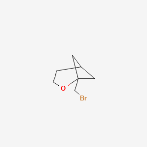 molecular formula C7H11BrO B14890929 1-(Bromomethyl)-2-oxabicyclo[3.1.1]heptane 