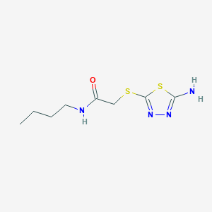 2-((5-Amino-1,3,4-thiadiazol-2-yl)thio)-N-butylacetamide