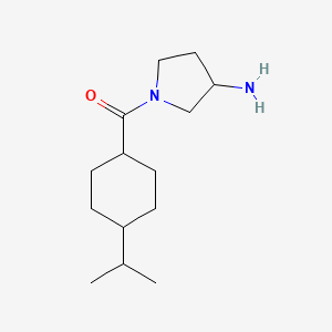 molecular formula C14H26N2O B1489097 (3-Aminopyrrolidin-1-yl)(4-isopropylcyclohexyl)methanone CAS No. 2098066-93-2