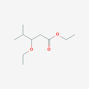 molecular formula C10H20O3 B14890986 Ethyl 3-ethoxy-4-methylpentanoate 