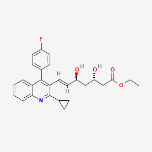 Ethyl (3S,5S,E)-7-(2-cyclopropyl-4-(4-fluorophenyl)quinolin-3-yl)-3,5-dihydroxyhept-6-enoate