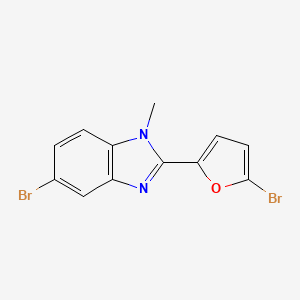 5-bromo-2-(5-bromofuran-2-yl)-1-methyl-1H-benzimidazole