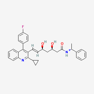 (3R,5S,E)-7-(2-Cyclopropyl-4-(4-fluorophenyl)quinolin-3-yl)-3,5-dihydroxy-N-((R)-1-phenylethyl)hept-6-enamide