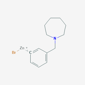 3-[(1-Homopiperidino)methyl]phenylZinc bromide