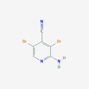 molecular formula C6H3Br2N3 B14891096 2-Amino-3,5-dibromoisonicotinonitrile 