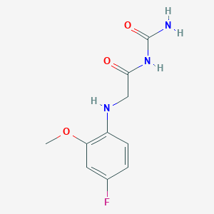 n-Carbamoyl-2-((4-fluoro-2-methoxyphenyl)amino)acetamide