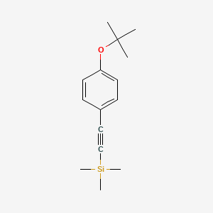 molecular formula C15H22OSi B14891123 (4-t-Butoxy-phenylethynyl)-trimethyl-silane 