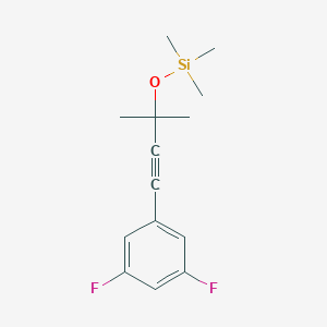 [3-(3,5-Difluoro-phenyl)-1,1-dimethyl-prop-2-ynyloxy]-trimethyl-silane