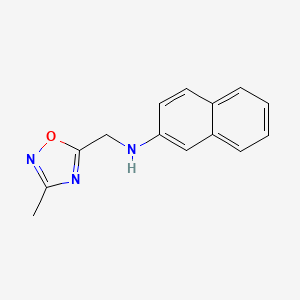 n-((3-Methyl-1,2,4-oxadiazol-5-yl)methyl)naphthalen-2-amine