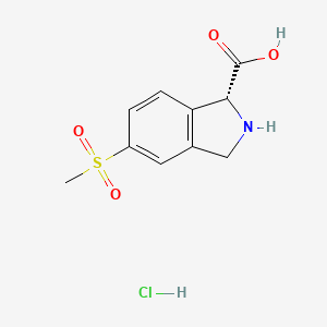 (R)-5-(methylsulfonyl)isoindoline-1-carboxylic acid hydrochloride