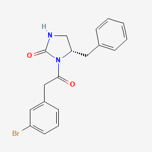 (S)-5-Benzyl-1-(2-(3-bromophenyl)acetyl)imidazolidin-2-one