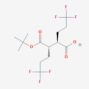 (2R,3S)-6,6,6-trifluoro-3-[(2-methylpropan-2-yl)oxycarbonyl]-2-(3,3,3-trifluoropropyl)hexanoic acid