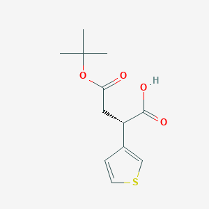 (S)-4-(tert-Butoxy)-4-oxo-2-(thiophen-3-yl)butanoic acid