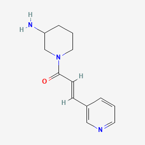 (E)-1-(3-aminopiperidin-1-yl)-3-(pyridin-3-yl)prop-2-en-1-one