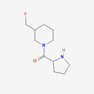 molecular formula C11H19FN2O B1489125 3-(氟甲基)-1-脯氨酰哌啶 CAS No. 2097943-54-7