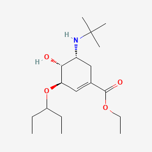 Ethyl (3R,4R,5R)-5-(tert-butylamino)-4-hydroxy-3-(pentan-3-yloxy)cyclohex-1-ene-1-carboxylate