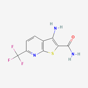 molecular formula C9H6F3N3OS B14891263 3-Amino-6-(trifluoromethyl)thieno[2,3-b]pyridine-2-carboxamide 