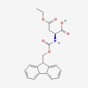 (2S)-4-ethoxy-2-(9H-fluoren-9-ylmethoxycarbonylamino)-4-oxobutanoic acid