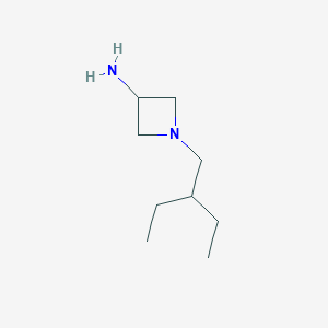 molecular formula C9H20N2 B1489128 1-(2-乙基丁基)氮杂环丁烷-3-胺 CAS No. 1479906-95-0