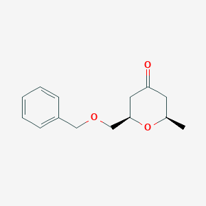 molecular formula C14H18O3 B14891281 cis-2-(Benzyloxymethyl)-6-methyltetrahydropyran-4-one 