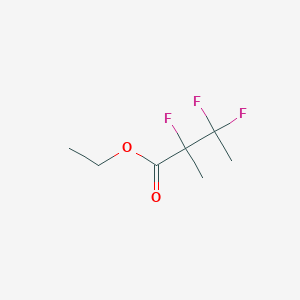 molecular formula C7H11F3O2 B14891284 Ethyl 2,3,3-trifluoro-2-methylbutanoate 