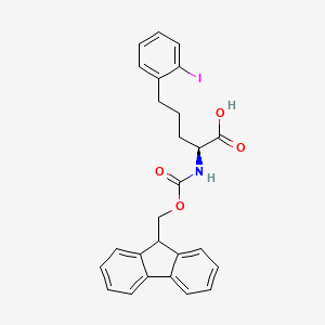 Fmoc-2-amino-5-phenyl(2-I)-L-pentanoic acid