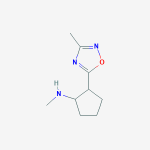 N-methyl-2-(3-methyl-1,2,4-oxadiazol-5-yl)cyclopentan-1-amine