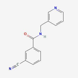 molecular formula C14H11N3O B14891310 3-cyano-N-(pyridin-3-ylmethyl)benzamide 