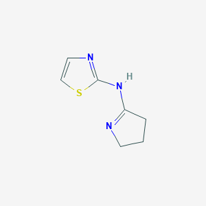 molecular formula C7H9N3S B14891343 n-(Thiazol-2-yl)pyrrolidin-2-imine 