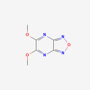 molecular formula C6H6N4O3 B14891344 5,6-Dimethoxy-[1,2,5]oxadiazolo[3,4-b]pyrazine 