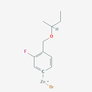 4-[(sec-Butyloxy)methyl]-3-fluorophenylZinc bromide