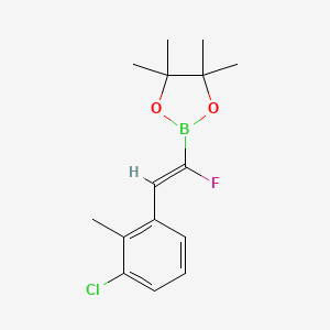 (Z)-2-(2-(3-Chloro-2-methylphenyl)-1-fluorovinyl)-4,4,5,5-tetramethyl-1,3,2-dioxaborolane