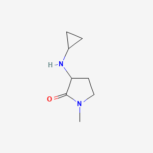 molecular formula C8H14N2O B1489143 3-(Cyclopropylamino)-1-methylpyrrolidin-2-one CAS No. 1342050-70-7