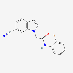 N-(2-bromophenyl)-2-(6-cyano-1H-indol-1-yl)acetamide