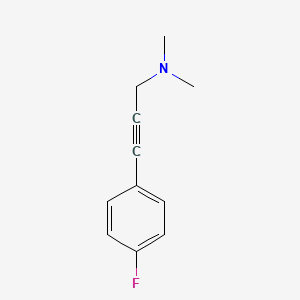 molecular formula C11H12FN B14891441 3-(4-fluorophenyl)-N,N-dimethylprop-2-yn-1-amine 