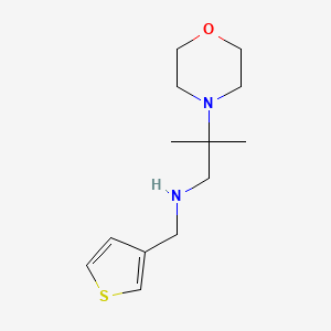 2-Methyl-2-morpholino-N-(thiophen-3-ylmethyl)propan-1-amine