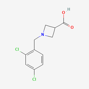 1-[(2,4-Dichlorophenyl)methyl]azetidine-3-carboxylic acid