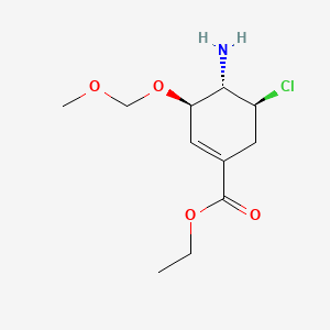 Ethyl (3R,4S,5S)-4-amino-5-chloro-3-(methoxymethoxy)cyclohex-1-ene-1-carboxylate