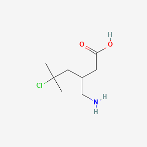 3-(Aminomethyl)-5-chloro-5-methylhexanoic acid