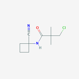 3-chloro-N-(1-cyanocyclobutyl)-2,2-dimethylpropanamide
