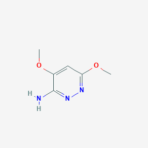 molecular formula C6H9N3O2 B14891490 4,6-Dimethoxypyridazin-3-amine 