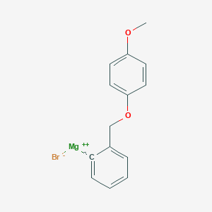 molecular formula C14H13BrMgO2 B14891513 2-(4-Methoxyphenoxymethyl)phenylmagnesium bromide 