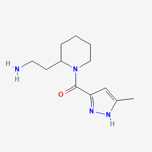 (2-(2-Aminoethyl)piperidin-1-yl)(5-methyl-1h-pyrazol-3-yl)methanone