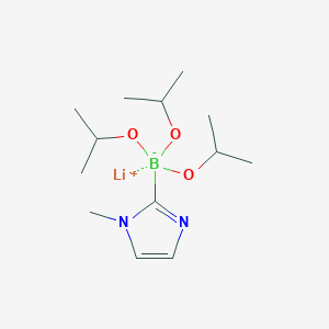 molecular formula C13H26BLiN2O3 B14891578 Lithium triisopropoxy(1-methyl-1H-imidazol-2-yl)borate 