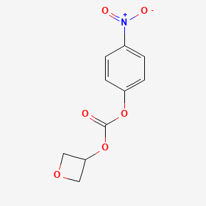 molecular formula C10H9NO6 B1489158 4-Nitrophenyl oxetan-3-yl carbonate CAS No. 1134113-37-3
