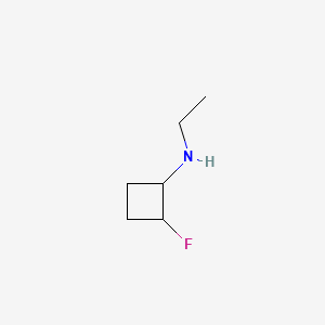 molecular formula C6H12FN B14891589 N-ethyl-2-fluorocyclobutan-1-amine 